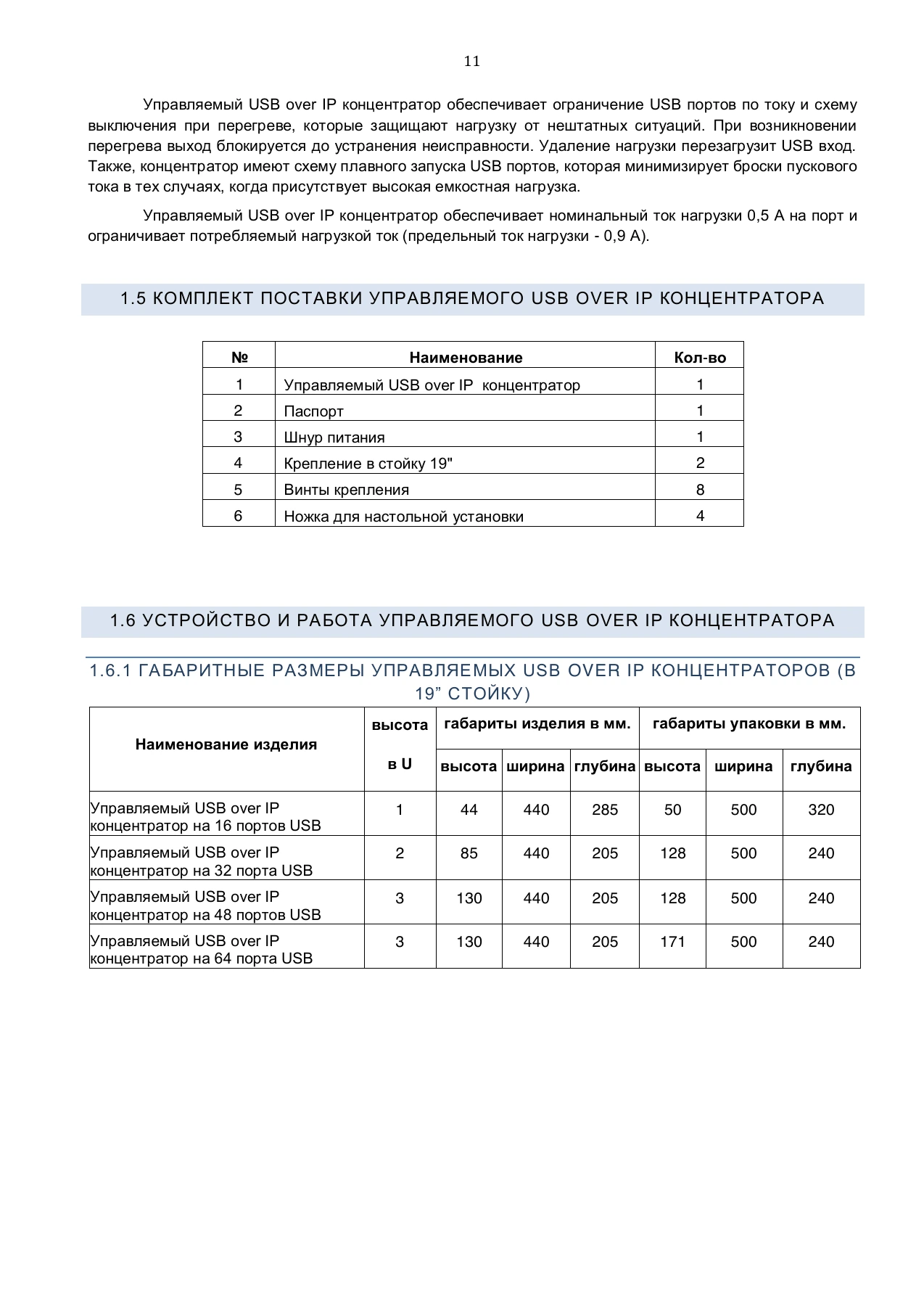 Страница 11: Управляемый USB over IP концентратор. Руководство пользователя v.4