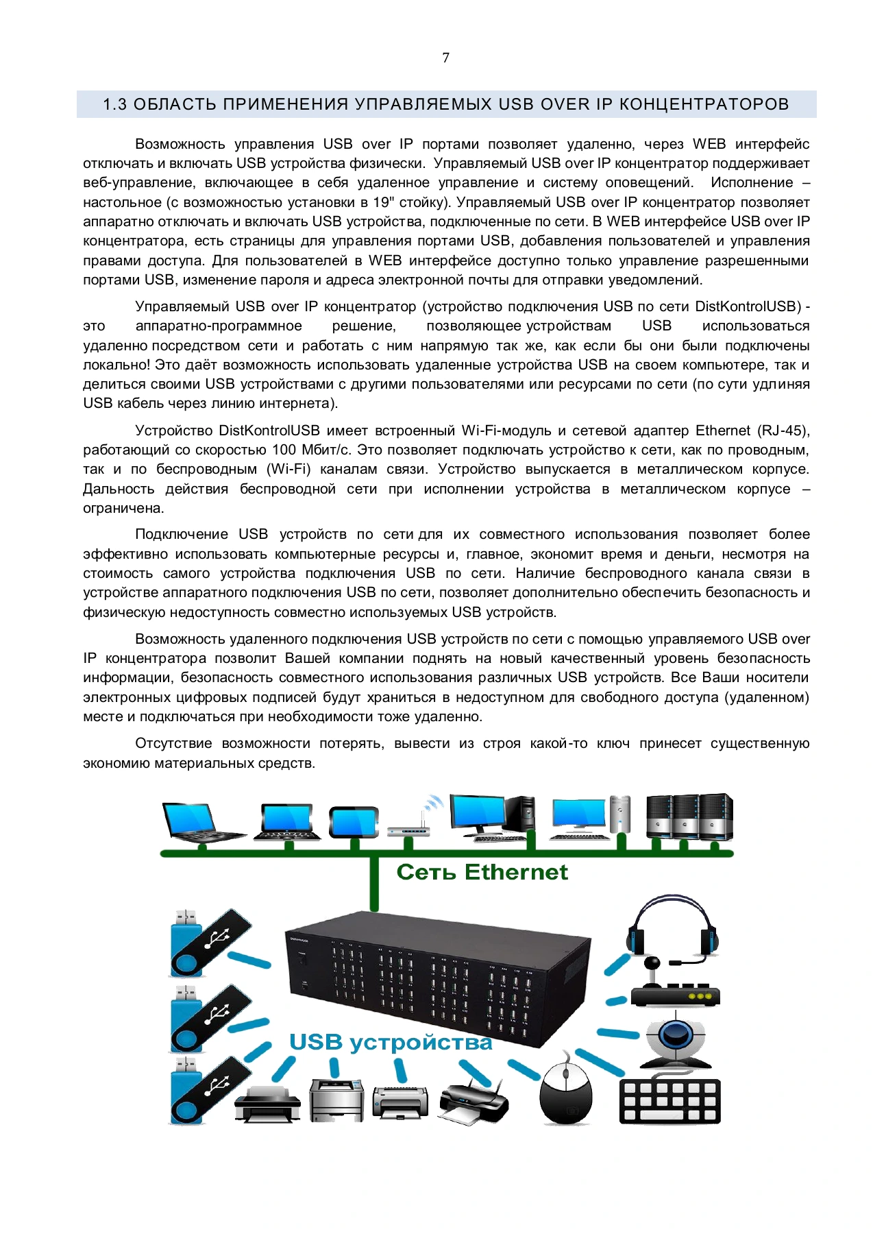 Страница 7: Управляемый USB over IP концентратор. Руководство пользователя v.4