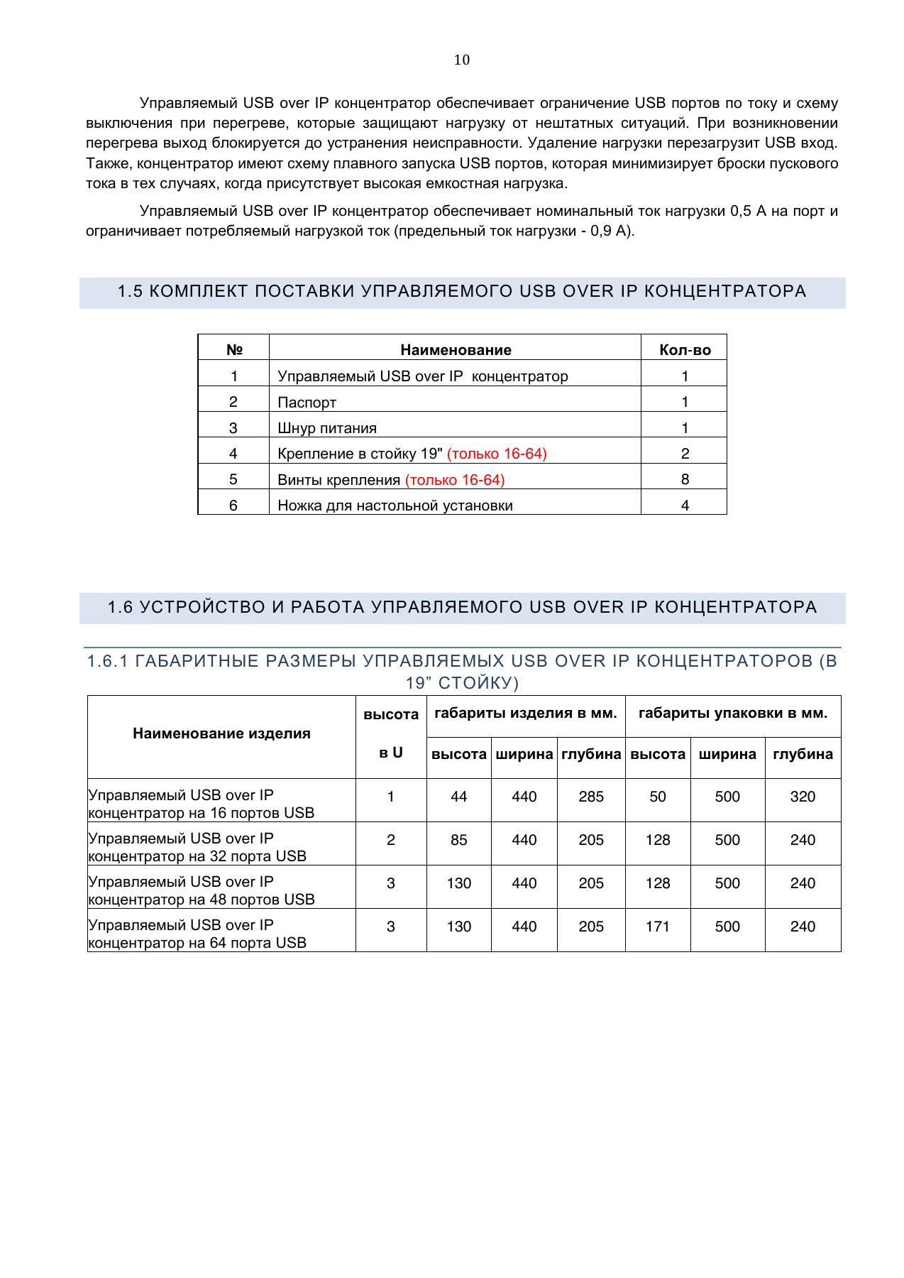 Страница 10: Управляемый USB over IP концентратор. Руководство пользователя v.5