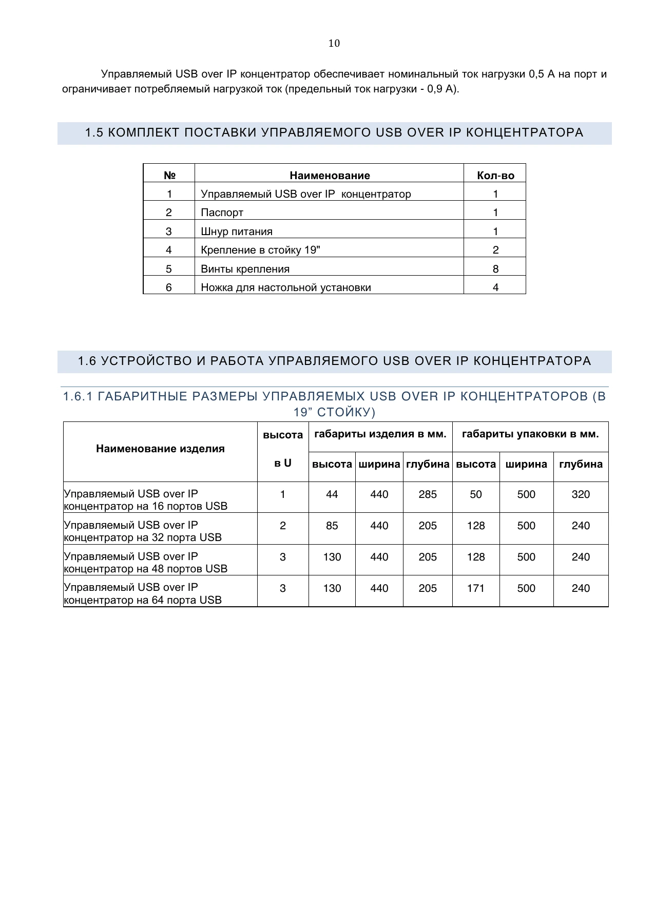 Страница 10: Управляемый USB over IP концентратор. Руководство пользователя v.3